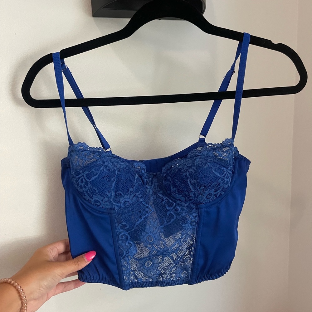 Blue Urban Outfitters Corset Top